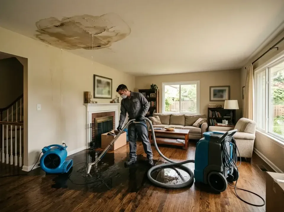 attic-pipe-burst-ceiling-drip-008 — frequently asked questions, Water Damage Restoration & Carpet Care in Andrews AFB, MD